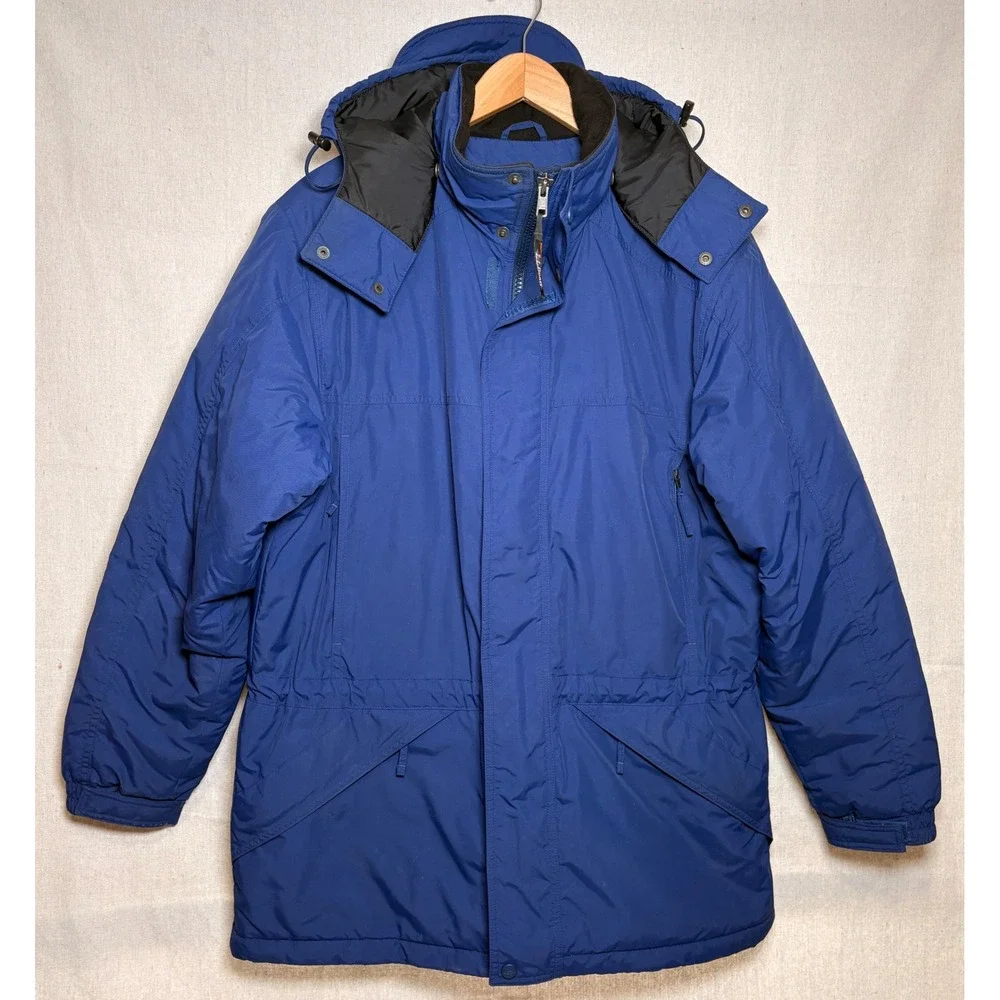 Vintage LL Bean Baxter State Parka Mens Sz M Blue Thinsulate Ultra Jacket OUK69